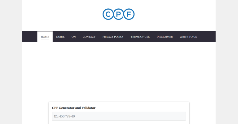 What Is the Best Online CPF Generator