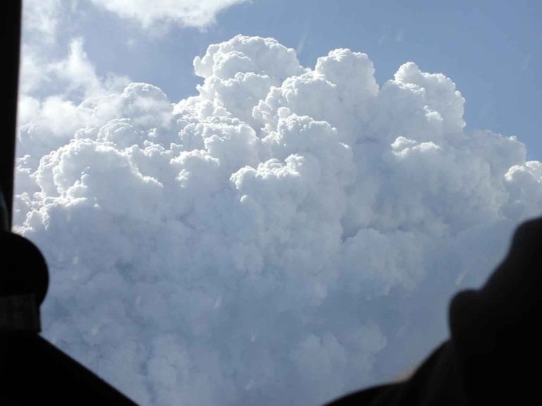Wildfire Smoke Chemistry Changes as Plumes Age Smoke rising from a forest fire